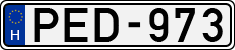 license plates of Hungary, Cars (1990)