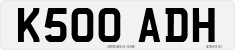 License plate of the United Kingdom, 1983 year system