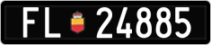 License plate of Liechtenstein, Cars