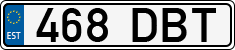 License plate of Estonia, Regular car plates
