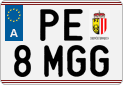 License plate of Austria, Regular plates