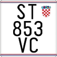 License plate of Croatia, Motorcycles