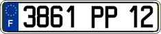 French license plate, FNI