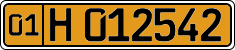 License plate of Uzbekistan, Foreign citizens