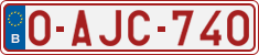 License plate of Belgium, Regular plates (2010)