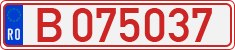 License plate of Romania, Provisional