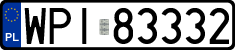 License plates of Poland, Regular car plates