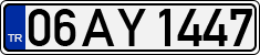 License plate of Turkey, Regular plates