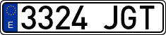 License plates of Spain, Ordinary (2000)