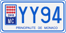 License plate of Monaco, Motorcycles