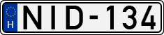 license plates of Hungary, Cars (1990)