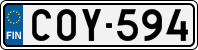 License plate of Finland, Cars