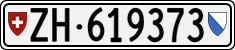 License plate of Switzerland, Cars