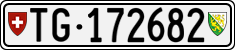 License plate of Switzerland, Cars