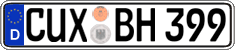 German license plate, Regular plates