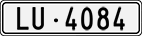License plate of Switzerland, Cars