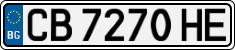License plate of Bulgaria, Cars