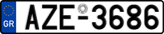 License plate of Greece, Cars
