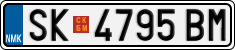 License plate of North Macedonia, Regular plates (2012)