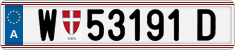 License plate of Austria, Regular plates