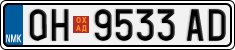 License plate of North Macedonia, Regular plates (2012)