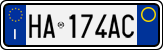 License plate of Italy, Cars (1994 year series)