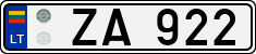 License plate of Lithuania, Trailers