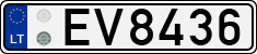 License plate of Lithuania, Electric vehicles