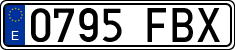 License plates of Spain, Ordinary (2000)