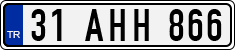 License plate of Turkey, Regular plates