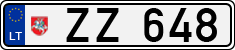 License plate of Lithuania, Trailers