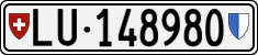 License plate of Switzerland, Cars