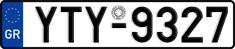 License plate of Greece, Cars
