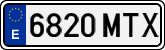 License plates of Spain, Ordinary (2000)