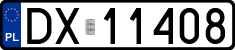 License plates of Poland, Regular car plates