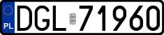 License plates of Poland, Regular car plates