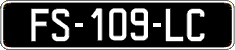 French license plate, SIV (oldtimers)