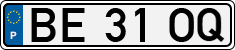 License plate of Portugal, Regular plates