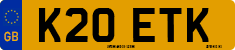 License plate of the United Kingdom, 1983 year system