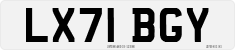 License plate of the United Kingdom, 2001 year system