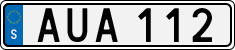 License plate of Sweden, Regular plates