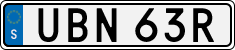 License plate of Sweden, Regular plates