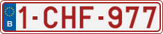 License plate of Belgium, Regular plates (2010)