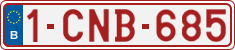 License plate of Belgium, Regular plates (2010)