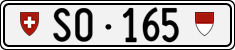 License plate of Switzerland, Cars