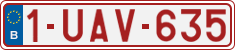 License plate of Belgium, Regular plates (2010)