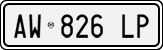 License plate of Italy, Cars (1994 year series)