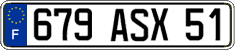 French license plate, FNI
