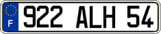French license plate, FNI