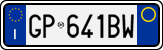 License plate of Italy, Cars (1994 year series)